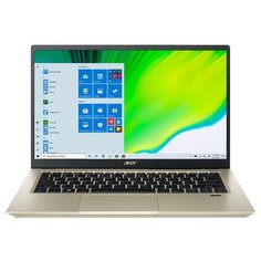 Ноутбук Acer SWIFT 3x SF314-510G-74N2 (Intel Core i7 1165G7 2800MHz/14"/1920x1080/16GB/512GB SSD/Intel Iris Xe Graphics 4GB/Windows 10 Home), золотой
