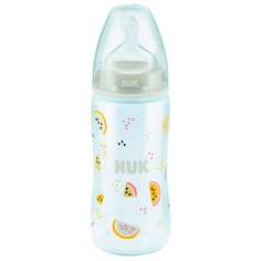 NUK First Choice Plus Бутылочка из полипропилена с соской из силикона разм. M, 300 мл, с рождения, бежевый