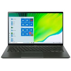 Ноутбук Acer Swift 5 SF514-55TA-71JH (Intel Core i7 1165G7 2800MHz/14"/1920x1080/16GB/1024GB SSD/Intel Iris Xe Graphics/Windows 10 Pro) NX.A6SER.006, зеленый