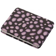 Зеркало косметическое карманное Dewal Beauty Дикая природа пурпурный гепард