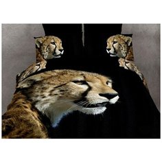 Постельное белье из сатина НИЙАРРО 2 спальный (4 наволочки) Famille