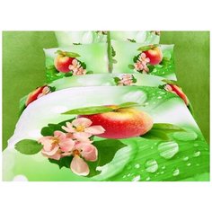 Постельное белье из сатина БОССОН 2 спальный (4 наволочки) Famille