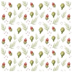 Скатерть JoyArty Артишоки (tc-78038-180x145) 145х180 см коричневый/белый/зеленый