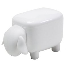 Qualy Контейнер для мелочей Sheepshape 8.4 x 7.7 x 12.7 см белый
