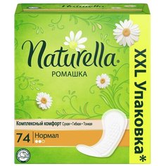 Naturella прокладки ежедневные Camomile Normal, 2 капли, 74 шт.