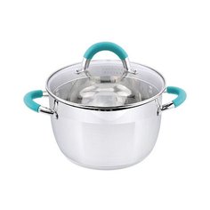 Кастрюля Mallony Bravo, 2.1 л, серебристый