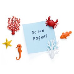 Набор из 6 магнитов для холодильника Qualy Ocean (QL10337-MX)