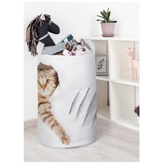 Корзина для игрушек "Кот с царапиной" Joy Arty