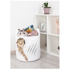 Корзина для игрушек "Кот с царапиной" Joy Arty