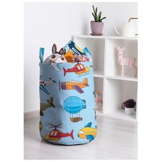 Корзина для игрушек "Воздушный транспорт" 35x50 см, toba-26902 Joy Arty