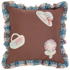 Подушка декоративная SANTALINO Мокко (850-884-6), 40х40 см мокко/клетка