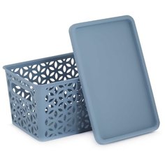 Корзина для хранения (290х190х150) синий Homestar