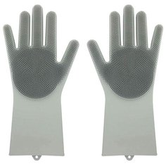 Многофункциональные перчатки силиконовые термостойкие для мытья посуды перчатки-щетка для кухни,Blonder Home