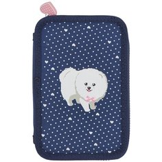 Пенал на молнии СИНИЙ "ШПИЦ", ОДНО ОТДЕЛЕНИЕ, 200 х 130ММ Bruno Visconti