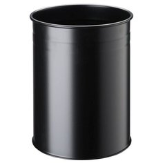 Металлическая круглая мусорная корзина DURABLE, 30 литров, черная