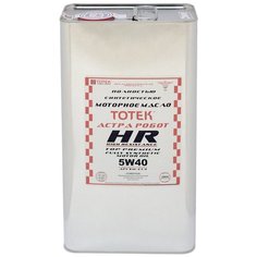 Полусинтетическое моторное масло TOTEK Астра Робот HR SAE 5W40, 4 л