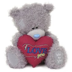 Мягкая игрушка Me to you Мишка Тедди с сердцем I love you 25 см