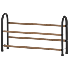 UniStor BROADWAY двухярусная этажерка для обуви раздвижная, 2-х ярусная полка подставка для обуви напольная