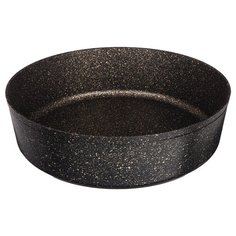 Форма для запекания Agness Премиум Черное золото круглая 24х7 см трехслойное покрытие Granit, Pfoa Free (936-701)