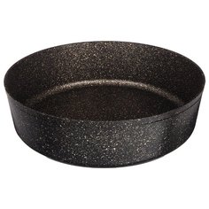 Форма для запекания Agness Премиум Черное золото круглая 30х8,5 см трехслойное покрытие Granit, Pfoa Free (936-713)