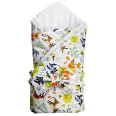 Зимнее одеяло на выписку QuQuBaby Сказочный лес