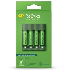 Зарядное устройство USB для акк. батарей B421 + аккумуляторные мизинчиковые батарейки ААА(HR03) 850мАч 4шт. GP