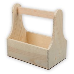 Заготовка для декорирования "Mr. Carving" ВД-471 Ящик с ручкой сосна 25 x 14.5 x 25 см .