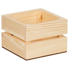 Заготовка для декорирования "Mr. Carving" ВД-750 Ящик квадратный сосна 13 x 13 x 9 см .