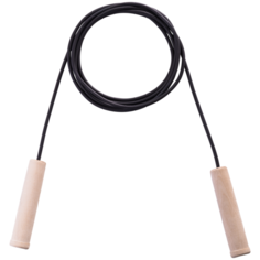 Скакалка резиновая с деревянной ручкой, 2,80 м (только по 10 шт.) Base Fit