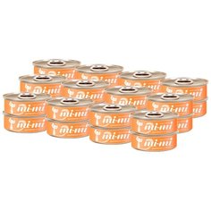 Влажный корм для кошек Mi-Mi беззерновой, с курицей 24 шт. х 80 г