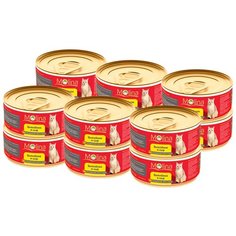Влажный корм для кошек Molina беззерновой, с курицей 12 шт. х 80 г