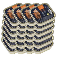 Влажный корм для кошек Petibon беззерновой, с индейкой, с уткой 24 шт. х 100 г