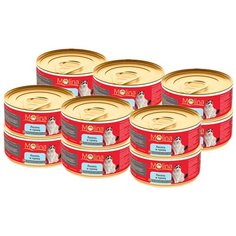 Влажный корм для кошек Molina с лососем, с тунцом 12 шт. х 80 г