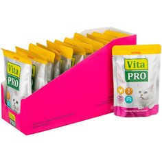 Влажный корм для кошек Vita PRO беззерновой, с курицей 12 шт. х 100 г