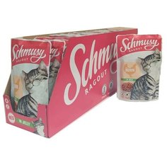 Влажный корм для кошек Schmusy с курицей 22 шт. х 100 г (кусочки в желе)