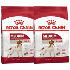 Сухой корм для собак Royal Canin при чувствительном пищеварении, для здоровья кожи и шерсти 2 шт. х 15 кг (для средних пород)