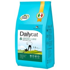 Сухой корм для кошек DailyCat для живущих в помещении, с курицей 1.5 кг