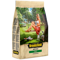 Сухой корм для щенков BROOKSFIELD говядина, с рисом 3 кг