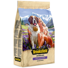 Сухой корм для собак BROOKSFIELD курица, с рисом 12 кг (для крупных пород)