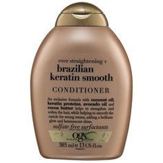 OGX кондиционер Ever Straightening+ Brazilian Keratin Smooth, 385 мл