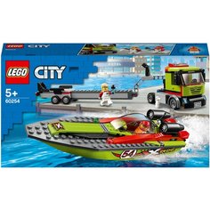 Конструктор LEGO City 60254 Транспортировщик скоростных катеров