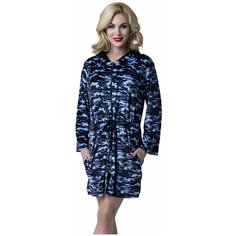 Халат Lelio, размер L, синий милитари