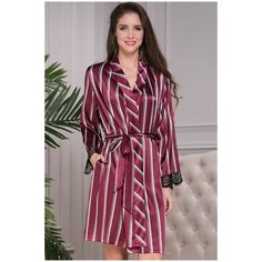 Халат MIA-AMORE, размер XS, бордовый