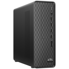 Настольный компьютер HP Slimline S01-pF1006ur (2S8C8EA) Mini-Tower/Intel Core i3-10100/4 ГБ/256 ГБ SSD/Intel UHD Graphics 630/DOS черный