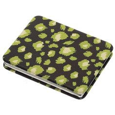 Зеркало косметическое карманное Dewal Beauty Дикая природа зелёный гепард