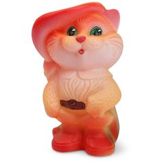 Игрушка для ванной ОГОНЁК Кот в сапогах (С-432) оранжевый