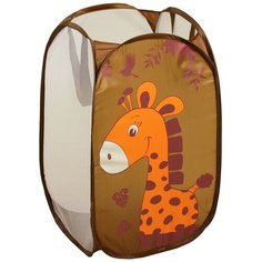 Корзина Наша игрушка Жирафик 34х54 см (HLJ171020-3-1) коричневый/оранжевый