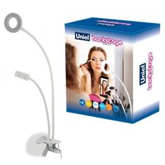 Настольная лампа на прищепке светодиодная Uniel ULK-F51-8W-SW-DIM IP20 WHITE, 8 Вт
