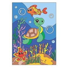 LORI Картина по номерам "Морские друзья" 20x30 см (Ркн-037)