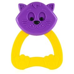 Прорезыватель-погремушка Knopa Кошечка (80003) фиолетовый/желтый